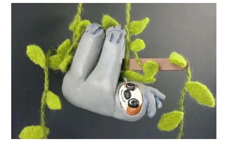 Sculpt an Air Dry Clay Sloth!